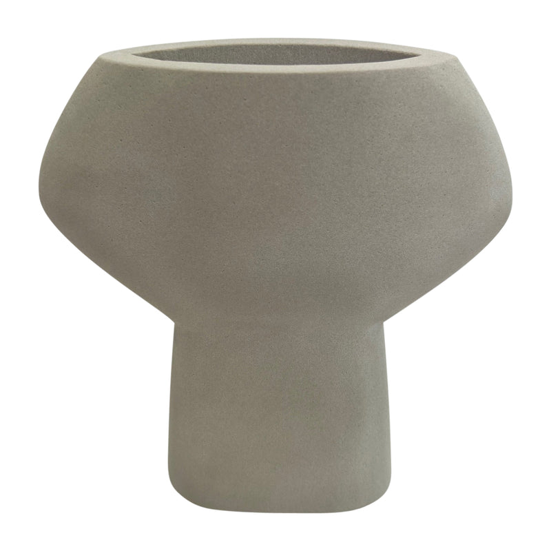 Bulbous vase stone natural