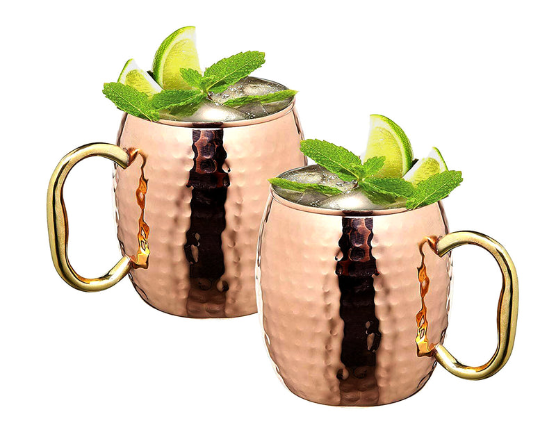 Hammered Moscow Mule  Set of 2