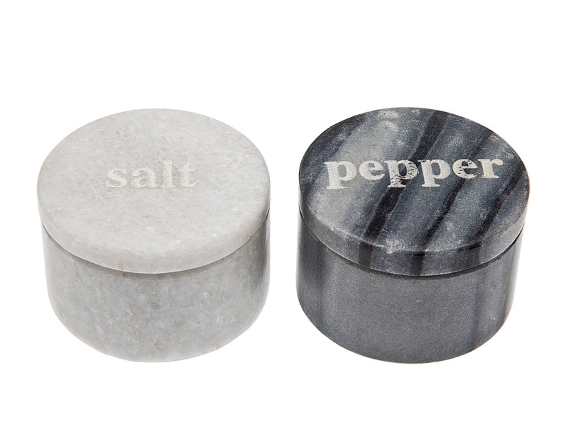 Salt /Pepper Marble Boxes B&W