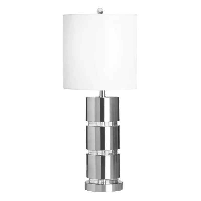 Casey Silver Table Lamp with nightlight
