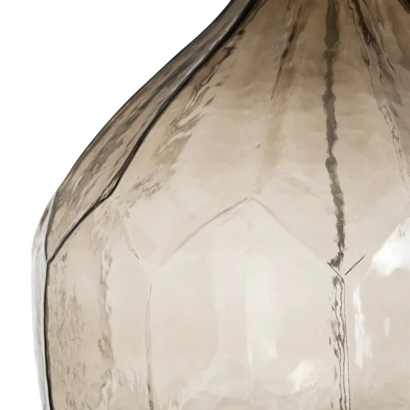 Grey Glass Table Lamp