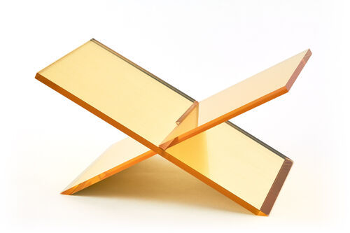 Lucite Book Stand Gold