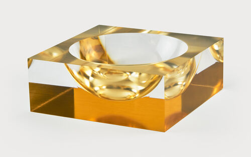 Lucite Bowl Gold