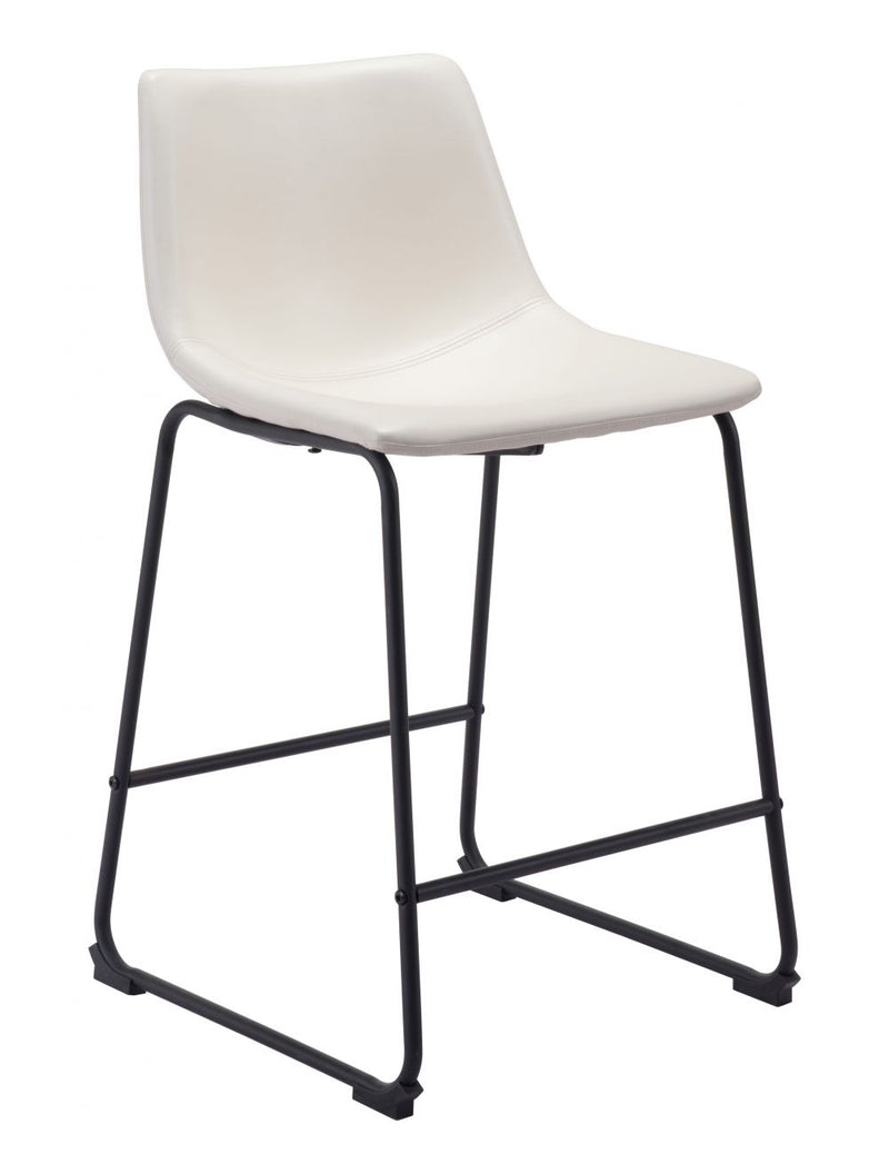 SMART COUNTER CHAIR DISTRESSED WHITE