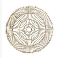 ROUND WALL DECOR, NATURAL 35"
