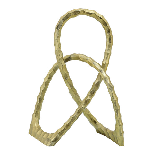 METAL, 15"H LOOPY TABLE ACCENT, GOLD