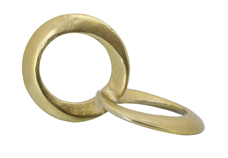 METAL 11" CIRCLE LINKS, GOLD