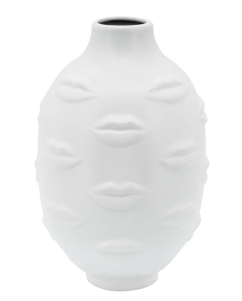 Lips Vase White