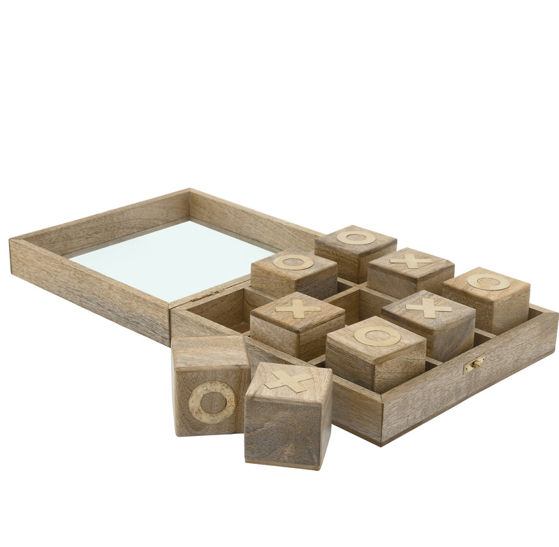 TIC TAC TOE Wood Natural