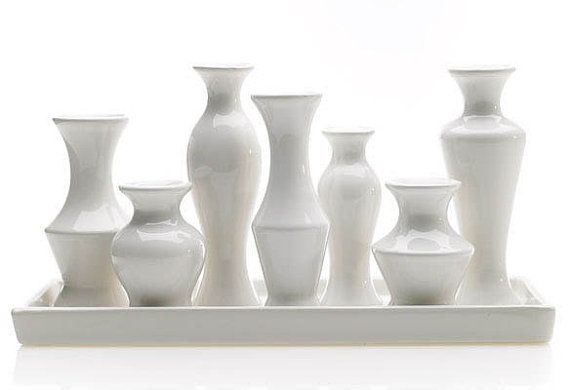 Chic Vase Rectangular White