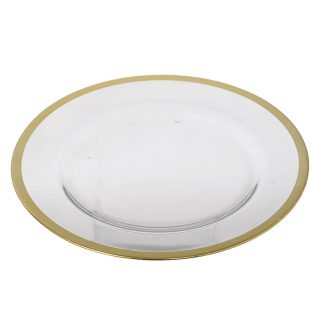 Glass Charger Gold 