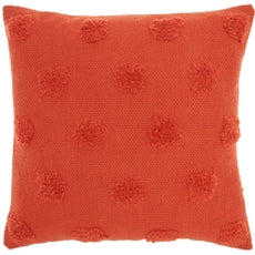 LIFST TUFTED DOTS ORANGE 18X18