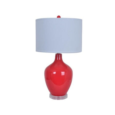 Avery Red Table Lamp