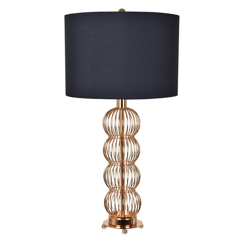 French Gold Metal Table Lamp