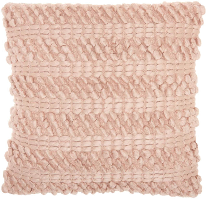 LIFST WOVEN STRIPES ROSE 18x18