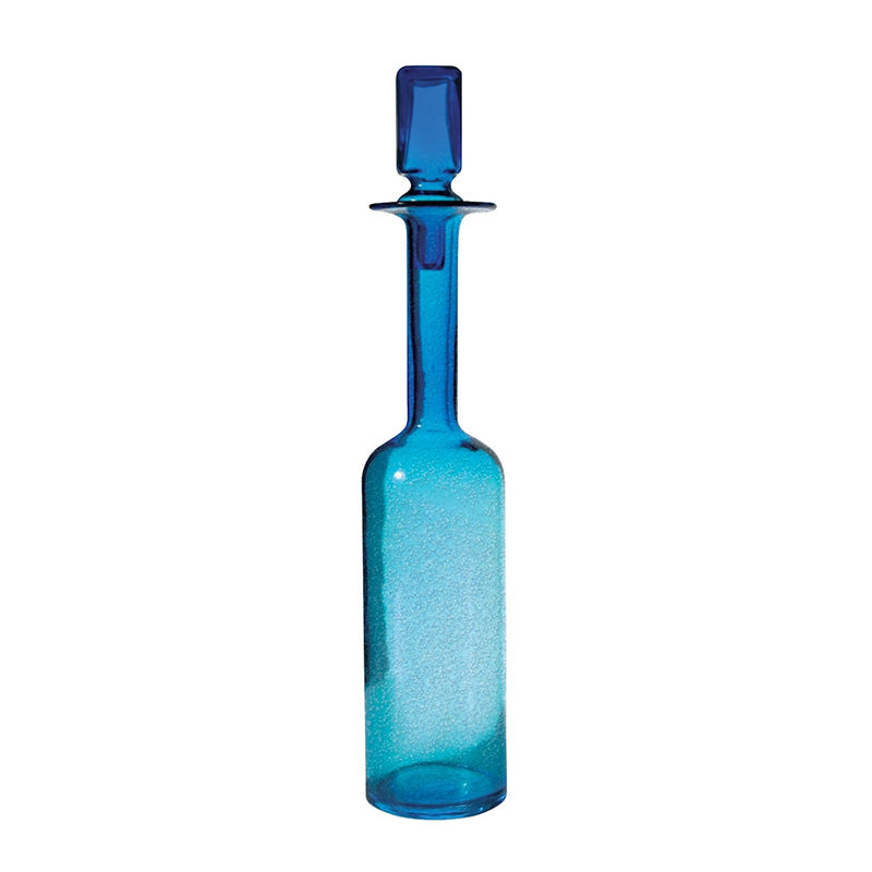 Pool Blue Decanter Tall