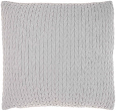 LIFST QUILTED CHEVRON GREY 22x22