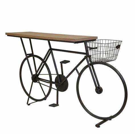 BICYCLE CONSOLE TABLE, CHARCOAL