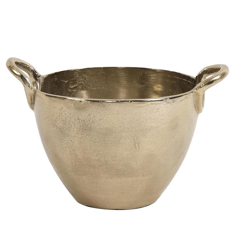Aluminum Handled Bowl In Champagne Gold-Small
