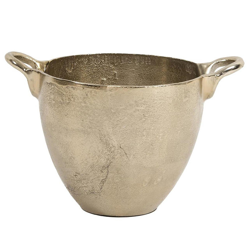 Aluminum Handled Bowl In Champagne Gold-Large