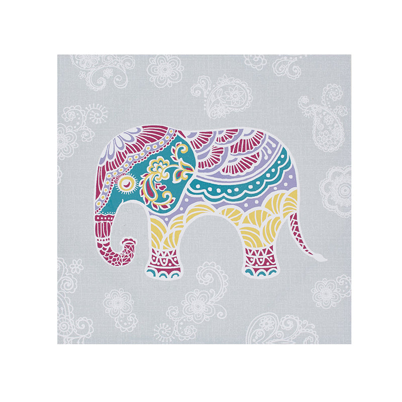Elly The Elephant Gel Coated Canvas