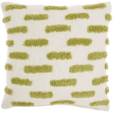 LIFST TUFTED LINES LIME 18x18
