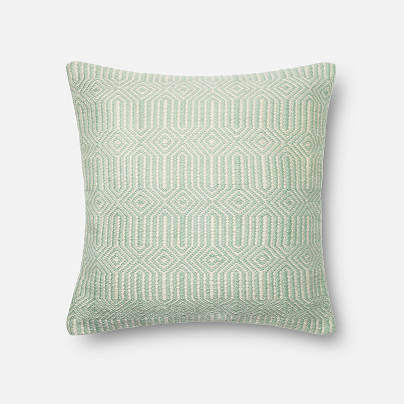Pillow Aqua/Ivory