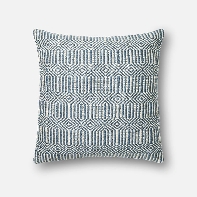 Pillow Blue/Ivory
