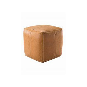 Pouf Unk01 18"X18"X18" Cube Brown Sugar