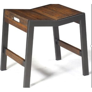 Cliff Bench Graphite + Rustic Brown Color