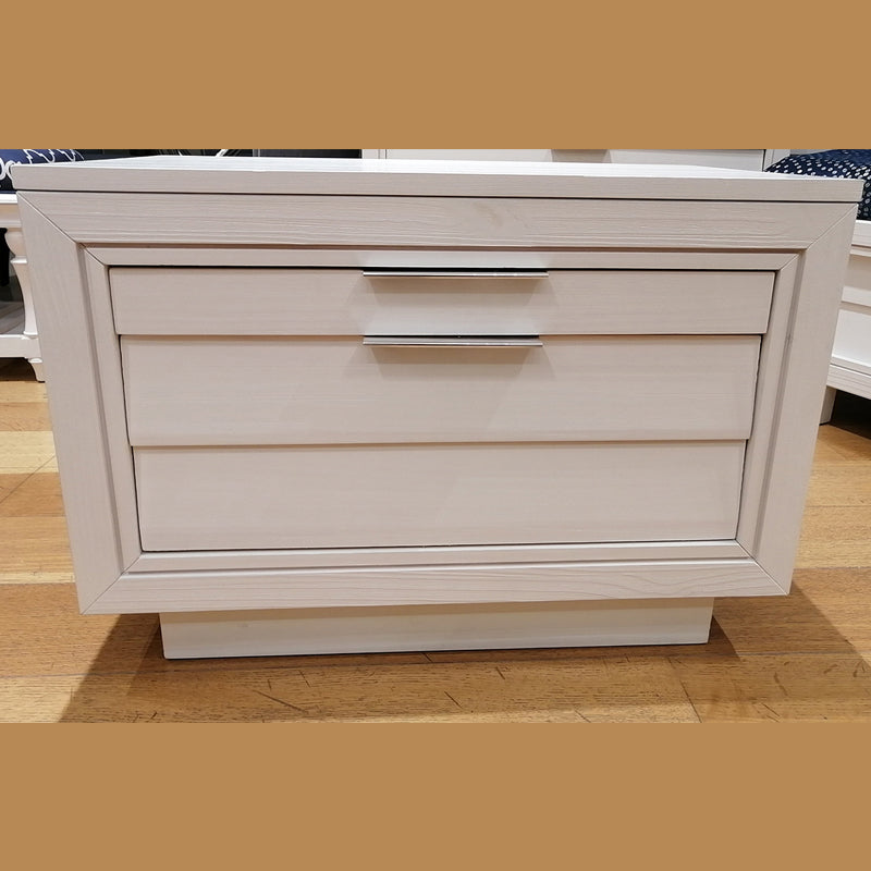 Shutter Nightstand/White