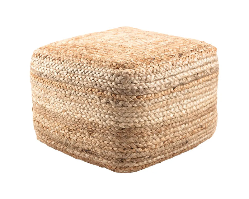 SAA02 18"x18"x12" Pouf Warm Sand