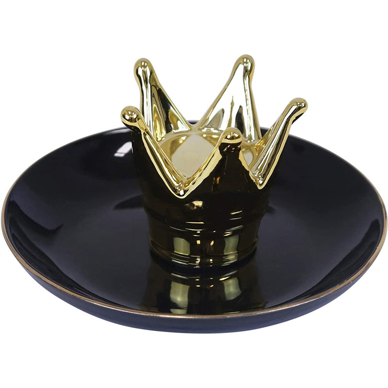  Ceramic Crown Trinket Black/Gold