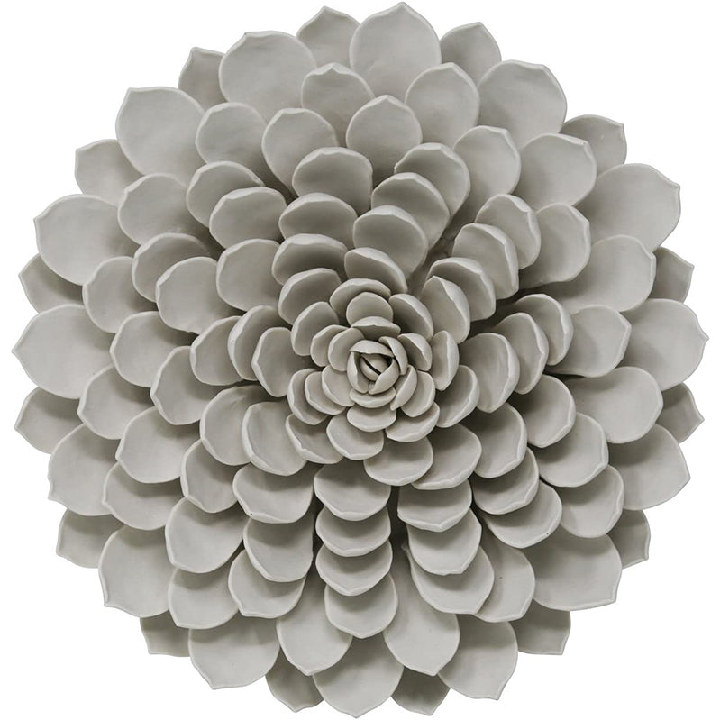 Porcelain Flower Decoration, White