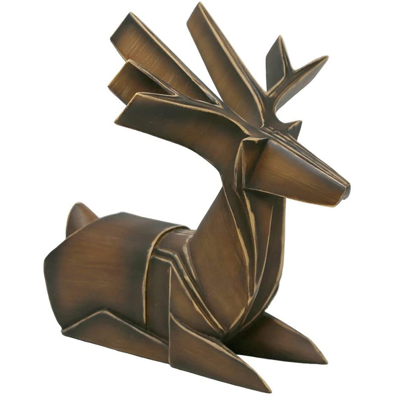 Decorative Resin Deer Figurine, Brown