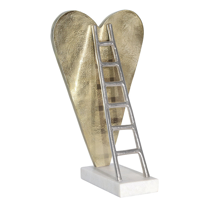 Gold Heart W/ Silver Ladder Sc