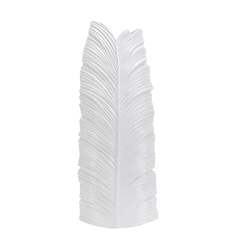 White Leaf Vase 30.5"