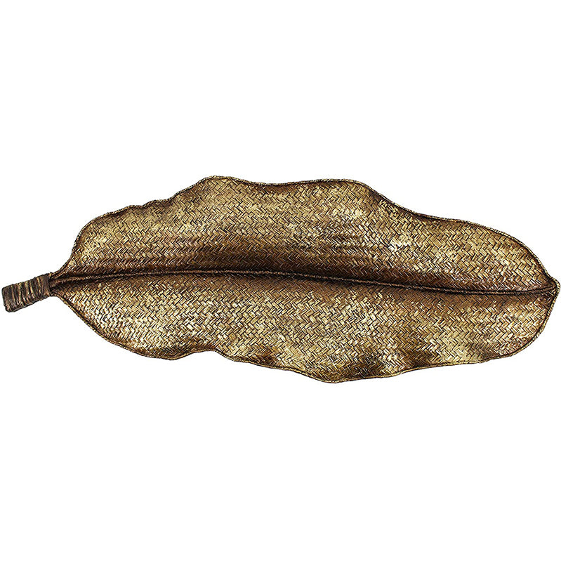 Resin Basket Weave Leaf Wall Hanger