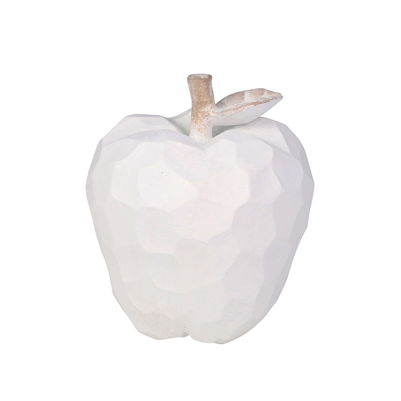 Polyresin 6.75" Apple White