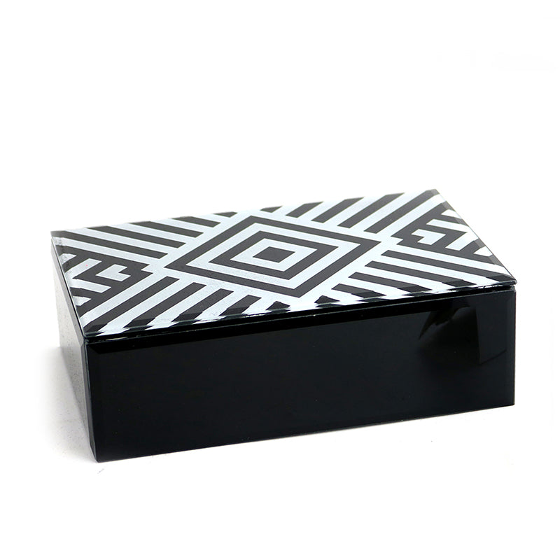 Glass /Wood Rectangular Storage