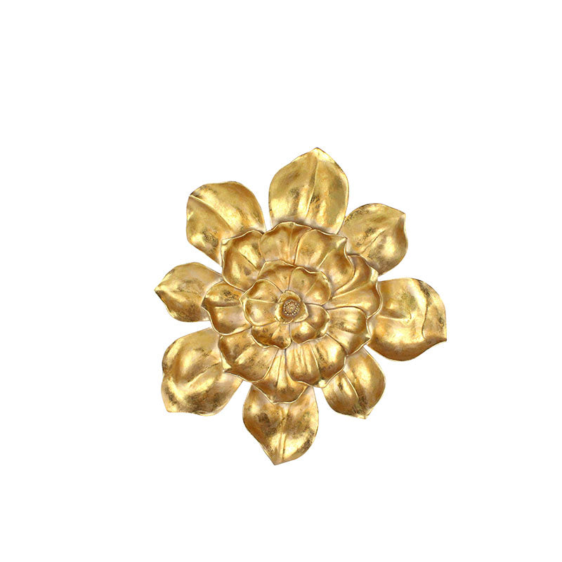 Resin 23 Wall Flower Gold