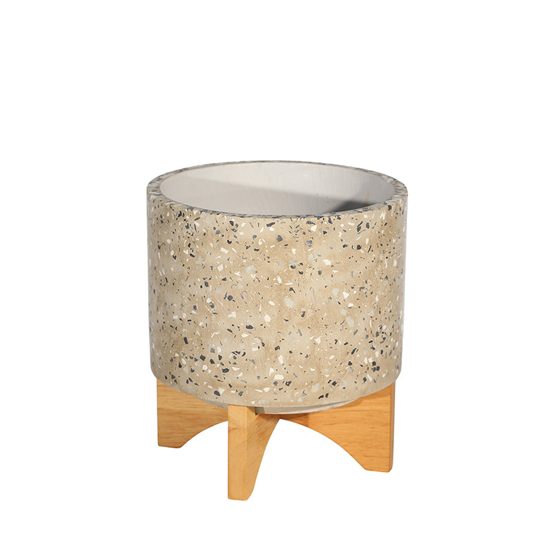 Terrazo 9.25 Planter On Stand 02