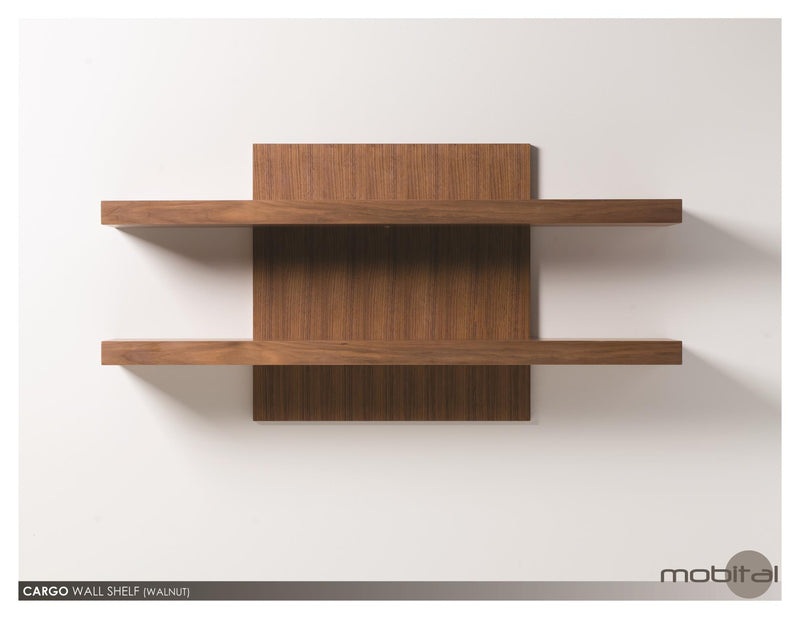 Wall Unit Cargo Shelf Unit Natural Walnut