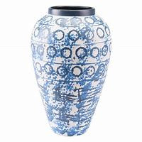 Ree Lg Vase Blue & White