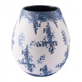 Nube Md Vase Blue & White