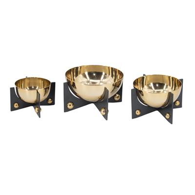 Aluminum bowl with stand Medium