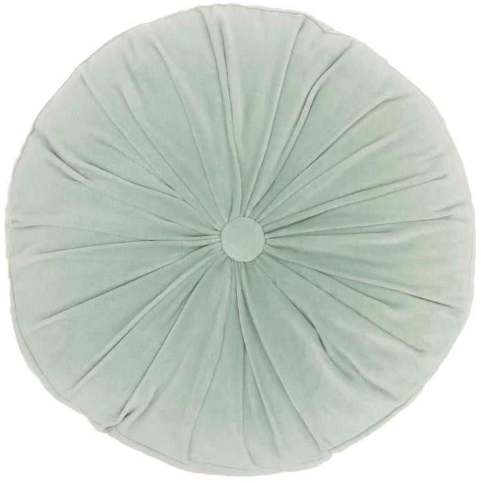 SOFIA ROUND ROUCHED VELVET celadon
